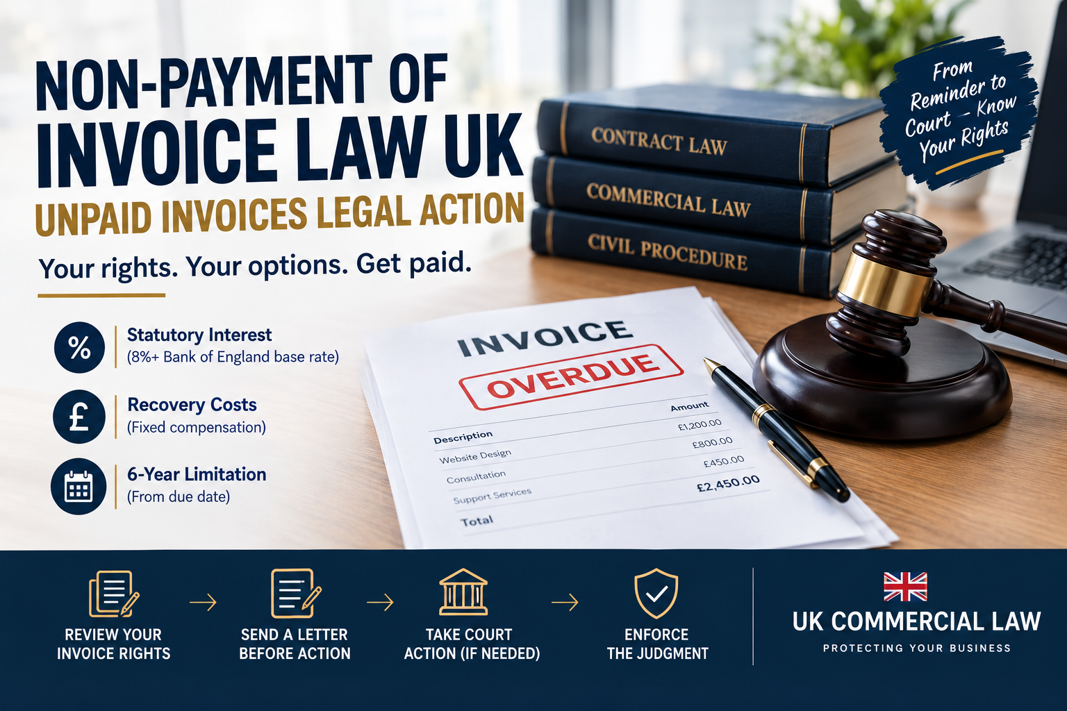 Non-Payment of Invoice Law UK | Unpaid Invoices Legal Action